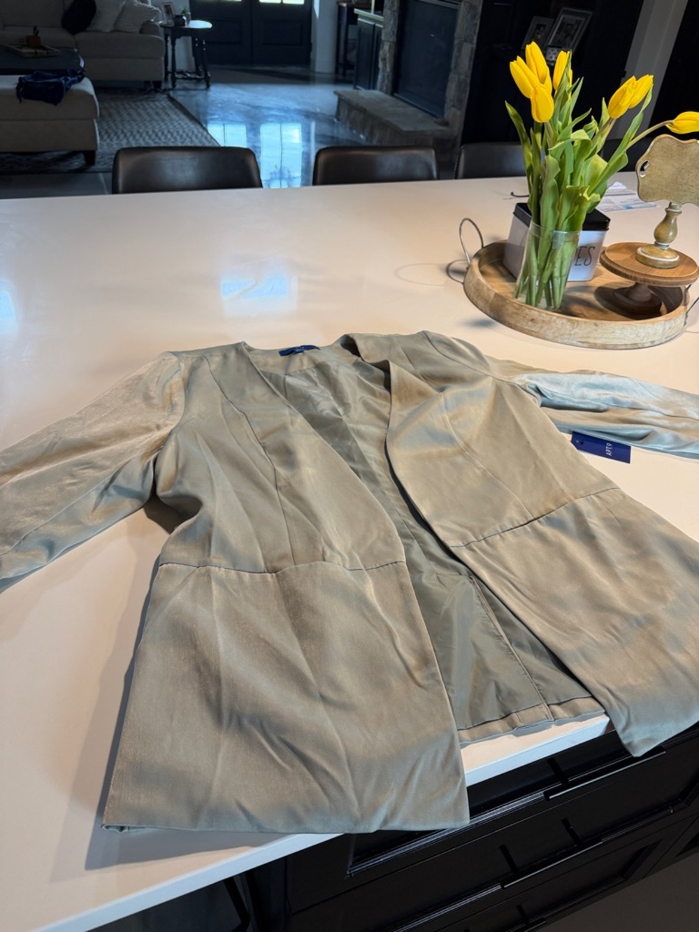 Apt. 9 NWT Light Sage Open-Front Women's Blazer Jacket